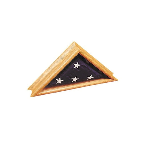 Deluxe Solid Oak Flag Case - ColorFastFlags | All the flags you'll ever need! 
